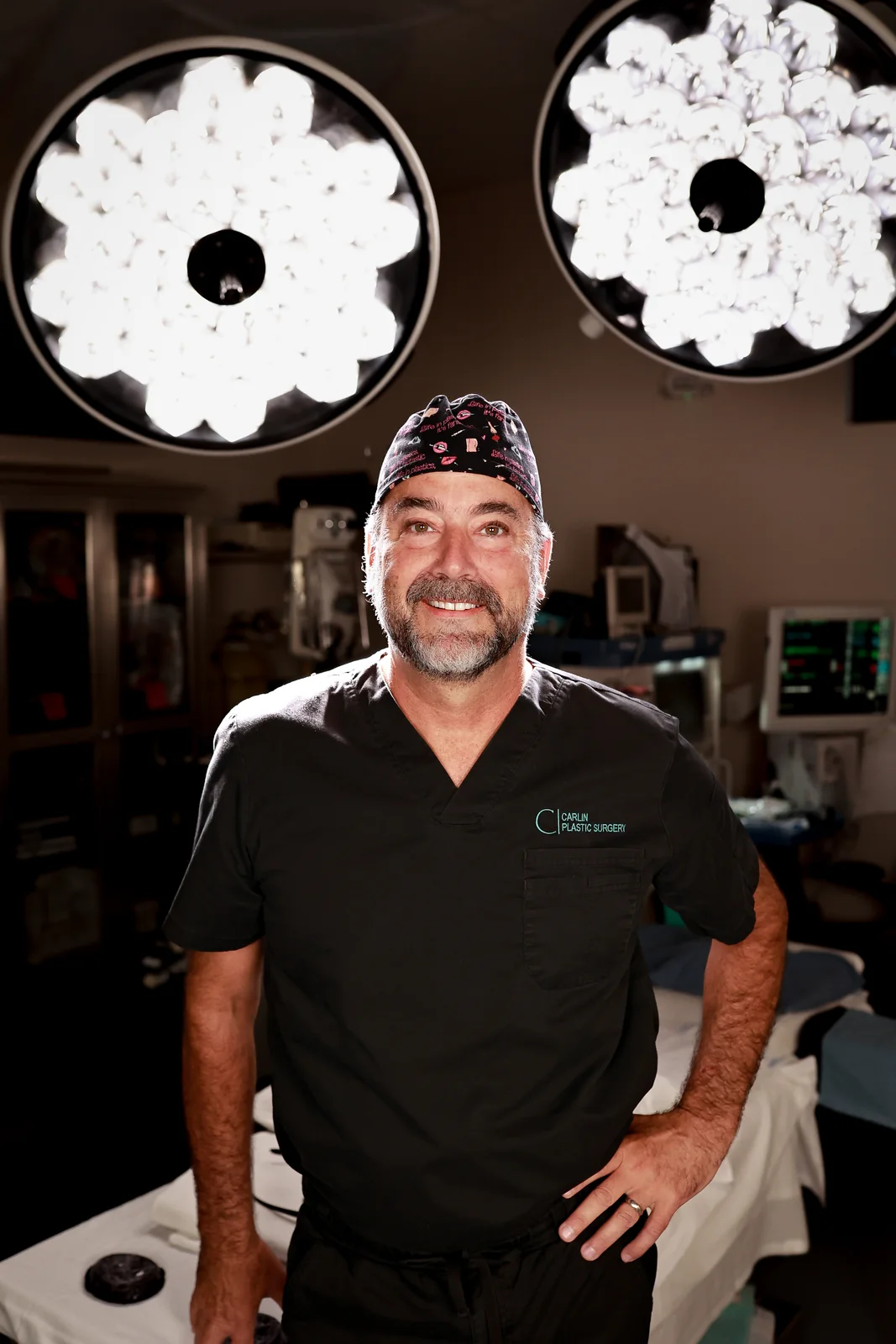 Dr. C. Brett Carlin, M.D., F.A.C.S., in the operating room